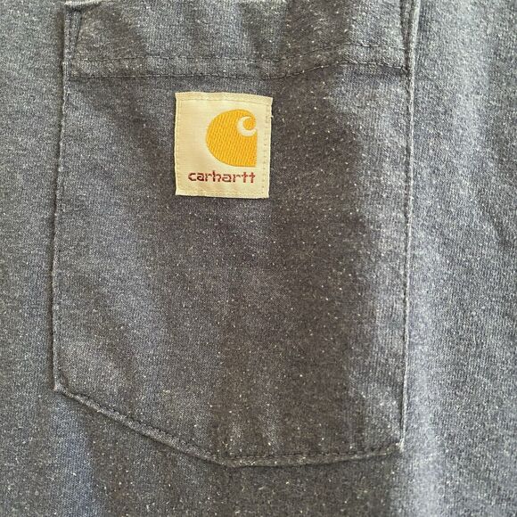 Carhartt Men's T-Shirt Loose Fit Heavyweight Short-Sleeve Pocket Work 2XL - Picture 5 of 11